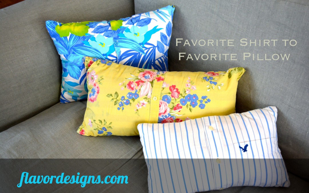 Upcycling: From Favorite Shirt to Favorite Pillow
